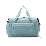 ブルーグリーン | ボストンバッグキルティング修学旅行カバン | Miniministore