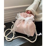 ライトピンク | 巾着ショルダーバッグ リボン付き 結婚式 | Miniministore