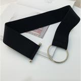 ブラック | バックルベルト レディース ゴム 合金 | Miniministore