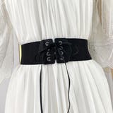 ブラック | サッシュベルト レディース ゴム PU | Miniministore