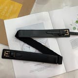 ブラック | バックルベルト レディース ゴム PU | Miniministore