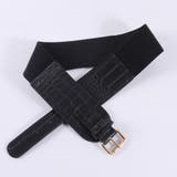 B(型押しあり) | バックルベルト レディース PUレザー | Miniministore