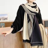 大判マフラー リバーシブル 幾何学柄 | Miniministore | 詳細画像3