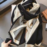 大判マフラー リバーシブル 幾何学柄 | Miniministore | 詳細画像5