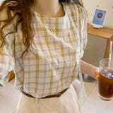 ブラウス シャツ チェック柄 ボリューム袖 | Miniministore | 詳細画像10