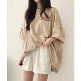 ロゴTシャツ ゆったり プルオーバー夏服 | Miniministore | 詳細画像3