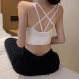 ホワイト | ブラ カップ入り ブラキャミ | Miniministore