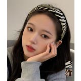 跡つかないカチューシャ ゼブラ柄 韓国風 | Miniministore | 詳細画像1