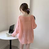 ニットトップス ダメージ入り ゆったり | Miniministore | 詳細画像8