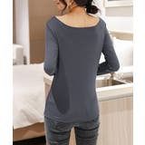 レディースインナー長袖 タイトカットソー | Miniministore | 詳細画像3 