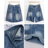 デニムショートパンツ ハイウエスト美脚夏 | Miniministore | 詳細画像14