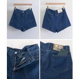 デニムショートパンツ ハイウエスト美脚夏 | Miniministore | 詳細画像16 