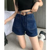 デニムショートパンツ ハイウエスト美脚夏 | Miniministore | 詳細画像2 