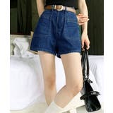 デニムショートパンツ ハイウエスト美脚夏 | Miniministore | 詳細画像5 