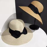 麦わら帽子 ストローハットリボン付き夏帽 | Miniministore | 詳細画像8