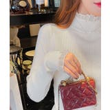 リブニットトップス ハイネック長袖春秋冬 | Miniministore | 詳細画像12