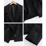 ショート丈テーラードジャケット韓国風秋服 | Miniministore | 詳細画像14 