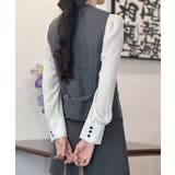 テーラードベスト ジレ 韓国風 アウター | Miniministore | 詳細画像12 