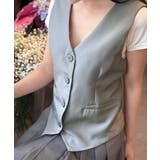 テーラードベスト ジレ 韓国風 アウター | Miniministore | 詳細画像14 