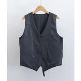 テーラードベスト ジレ 韓国風 アウター | Miniministore | 詳細画像17 