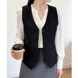 テーラードベスト ジレ 韓国風 アウター | Miniministore | 詳細画像2 