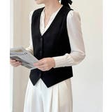 テーラードベスト ジレ 韓国風 アウター | Miniministore | 詳細画像4 