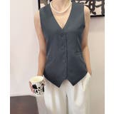 テーラードベスト ジレ 韓国風 アウター | Miniministore | 詳細画像9 