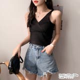 ニットタンクトップ トップス ショート丈 | Miniministore | 詳細画像4 