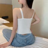 ニットタンクトップ トップス ショート丈 | Miniministore | 詳細画像8 