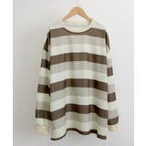 ボーダー柄Ｔシャツカットソープルオーバー | Miniministore | 詳細画像12 