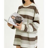 ボーダー柄Ｔシャツカットソープルオーバー | Miniministore | 詳細画像2 
