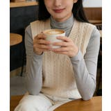 ニットベスト ケーブル編み 重ね着韓国風 | Miniministore | 詳細画像10