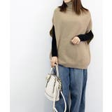 ニットベスト ジレ タートルネック重ね着 | Miniministore | 詳細画像12 