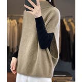 ニットベスト ジレ タートルネック重ね着 | Miniministore | 詳細画像6 