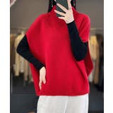 ニットベスト ジレ タートルネック重ね着 | Miniministore | 詳細画像7 