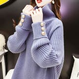 リブニット タートルネック トップス | Miniministore | 詳細画像7