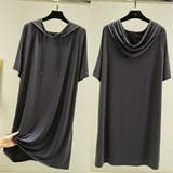 無地 ロング丈 Tシャツ ワンピース 夏 | Miniministore | 詳細画像3