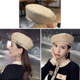 ベレー帽 帽子 レディース チェーン付き | Miniministore | 詳細画像6