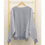 ストライプ配色ドルマンニット体型カバー春 | Miniministore | 詳細画像19 