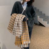 大判ストール千鳥柄マフラー リバーシブル | Miniministore | 詳細画像10