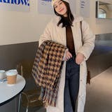 大判ストール千鳥柄マフラー リバーシブル | Miniministore | 詳細画像12