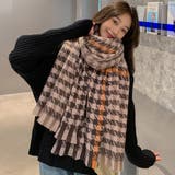 大判ストール千鳥柄マフラー リバーシブル | Miniministore | 詳細画像13