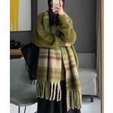 フリンジマフラー大判ストールリバーシブル | Miniministore | 詳細画像6