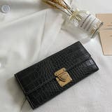 長財布 クロコ型押し PUレザー シンプル | Miniministore | 詳細画像3