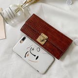長財布 クロコ型押し PUレザー シンプル | Miniministore | 詳細画像4