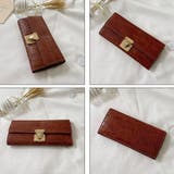 長財布 クロコ型押し PUレザー シンプル | Miniministore | 詳細画像7