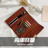 長財布 クロコ型押し PUレザー シンプル | Miniministore | 詳細画像8