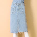 デニムスカート Aライン 裾フリンジ | Miniministore | 詳細画像7