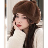 ポンポン付き帽子レディースパンプキン帽 大人可愛い ボリュームファーぼうし | SUNSHINE CLOSET | 詳細画像16
