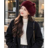 ポンポン付き帽子レディースパンプキン帽 大人可愛い ボリュームファーぼうし | SUNSHINE CLOSET | 詳細画像19
